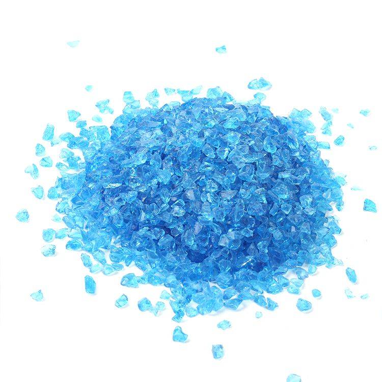 蓝色玻璃砂